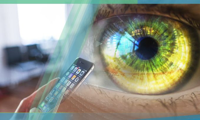 Which smartphone screen is not harmful to the eyes?