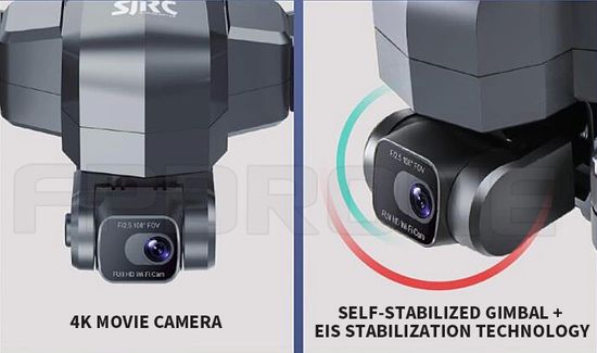 SJRC F11 4K Pro camera with gimbal