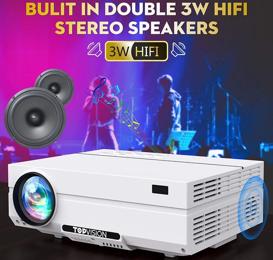 TopVision projector dual stereo Hi-Fi