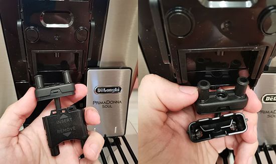 Delonghi PrimaDonna Soul dispenser