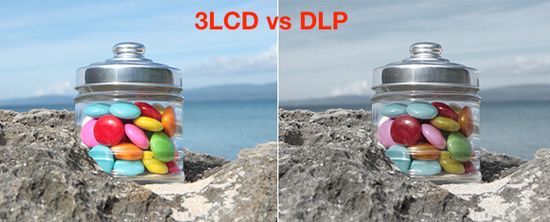 DLP vs 3LCD image brightness