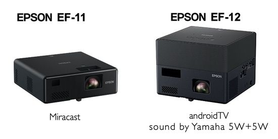 Epson Mini EF11 vs EF12