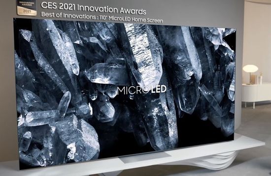 Samsung 110-in Micro LED panel CES 2021