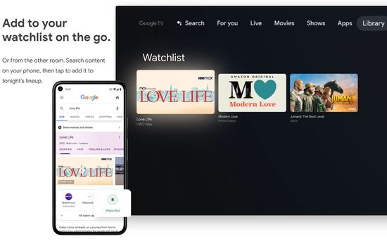 Google TV Watchlist