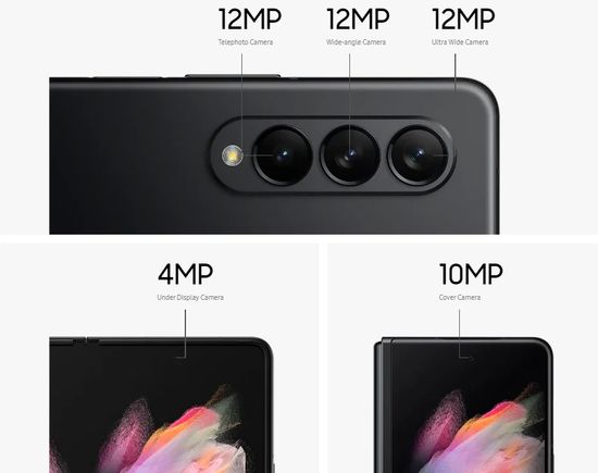 Samsung Galaxy Z Fold 3 cameras