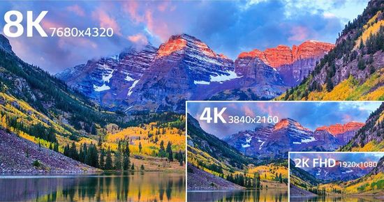 4K vs 8K TV resolution