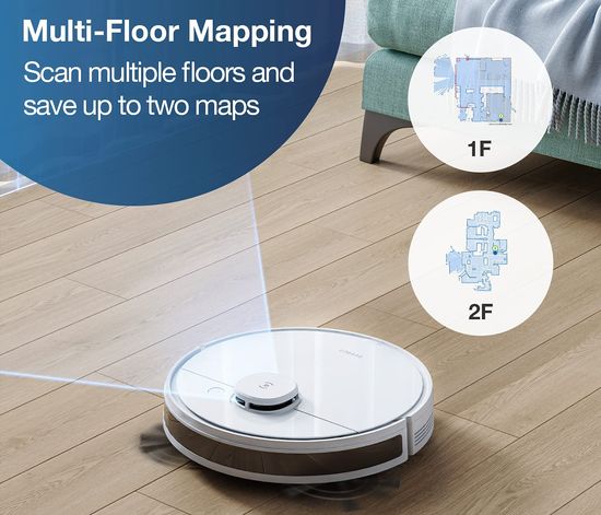 Ecovacs Deebot N7 Multi-floor mapping