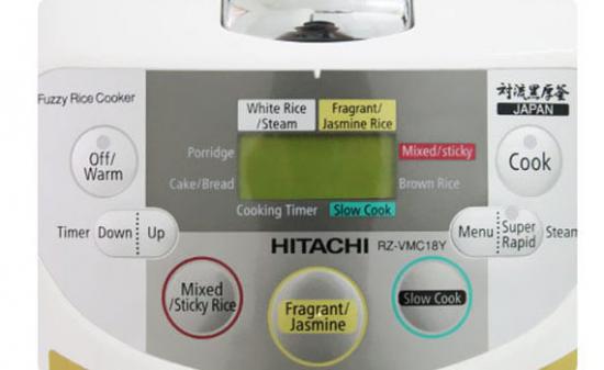 Karasia Enterprise - Hitachi Rice Cooker, Microcomputer Series, RZ-ZH18Y 4  Different Modes for your convenience; - White / Jasmine Rice - Porridge -  Brown Rice - Steam. Visit An Authorised Hitachi Dealer