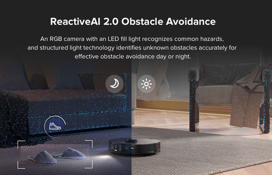 Roborock S7 MaxV LED spotlight