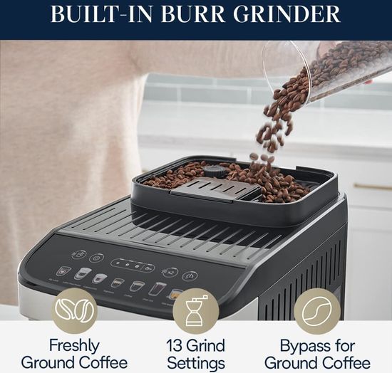 Delonghi built-in conical burr grinde