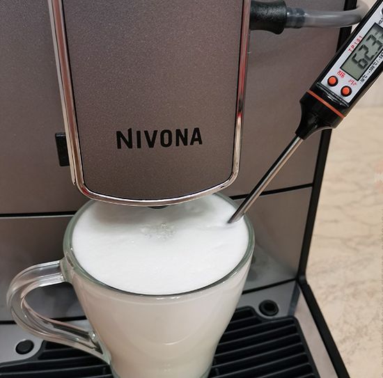 Nivona cappuccinatore milk temperature