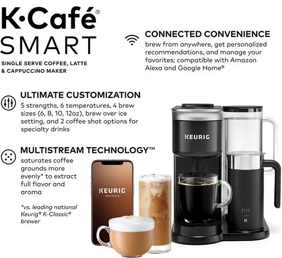 Keurig K-Cafe Smart options