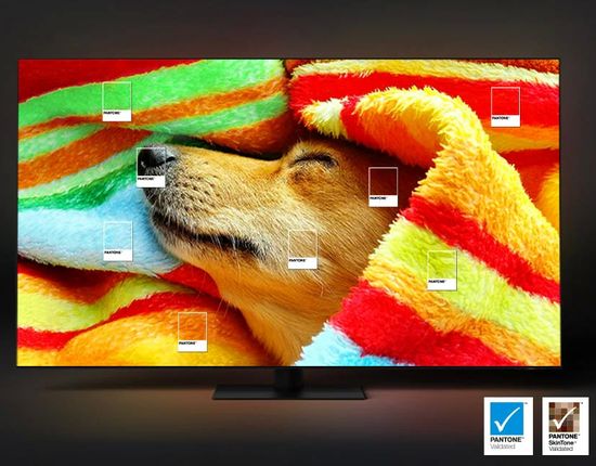 Samsung 98Q80C PANTONE color accuracy