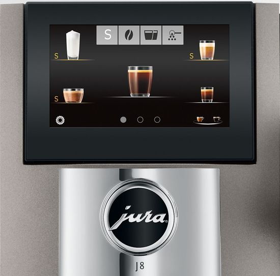 Jura J8 touchscreen