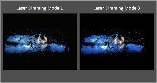 JVC Upgraded Laser Dimming