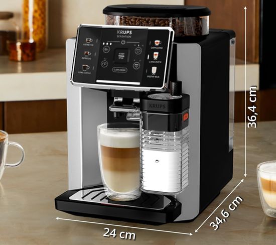 Krups Sensation Milk M90 Size