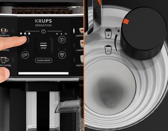 Krups Sensation milk foam height adjustment