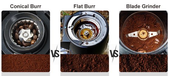Flat burr grinder