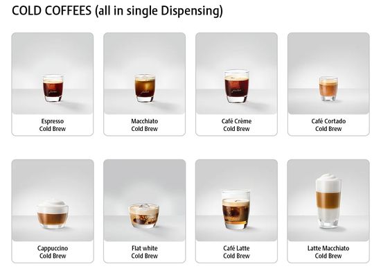 Jura Z10 Cold Brew programs